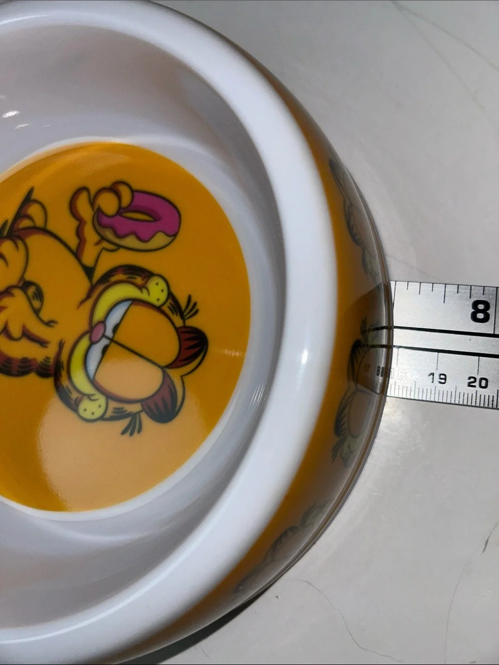 Lot Of 2 NWT Garfield Pet Bowl Dog Cat Food Water Dish 7in Diameter